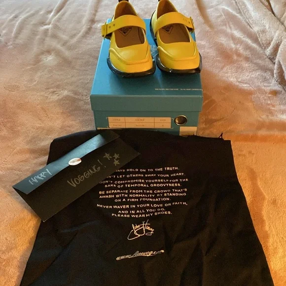 Yellow Fluevog “Tayler” Shoes - Picture 2 of 13